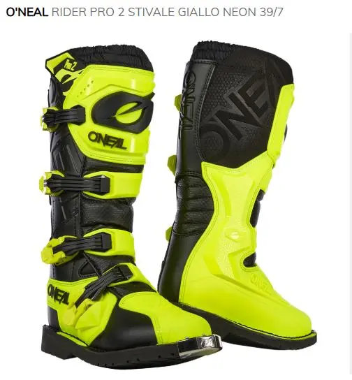 O'NEAL RIDER PRO 2 Stivale Giallo Neon